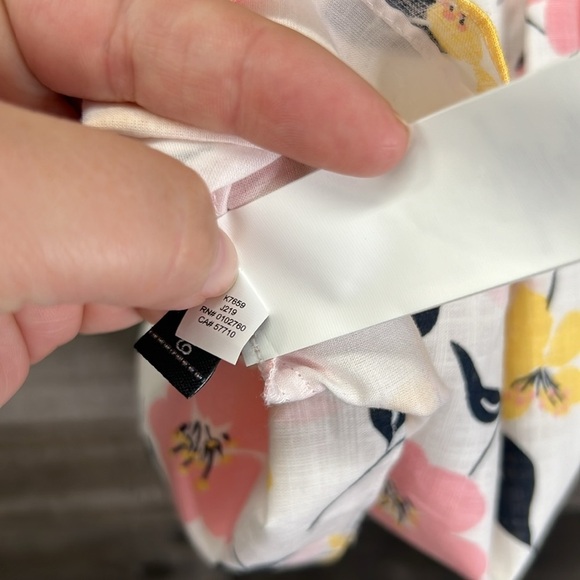 Kate Spade Lily Blooms Puff-sleeve Top - Picture 7 of 7